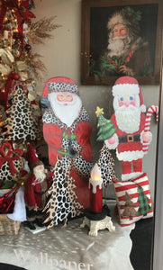 Wooden Santa Wall Art