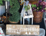 Load image into Gallery viewer, “Merry Christmas” Farmhouse Distressed Wood Christmas Sign
