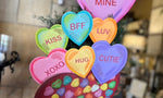 Load image into Gallery viewer, Fun Pile of Candy Hearts Outdoor or Indoor Conversation Hearts
