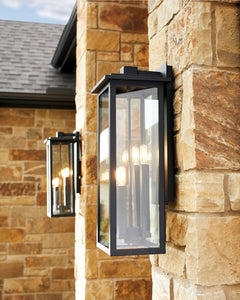 Quorum 7027-3-69 Westerly 3 Light 19 inch Noir Outdoor Wall Mount