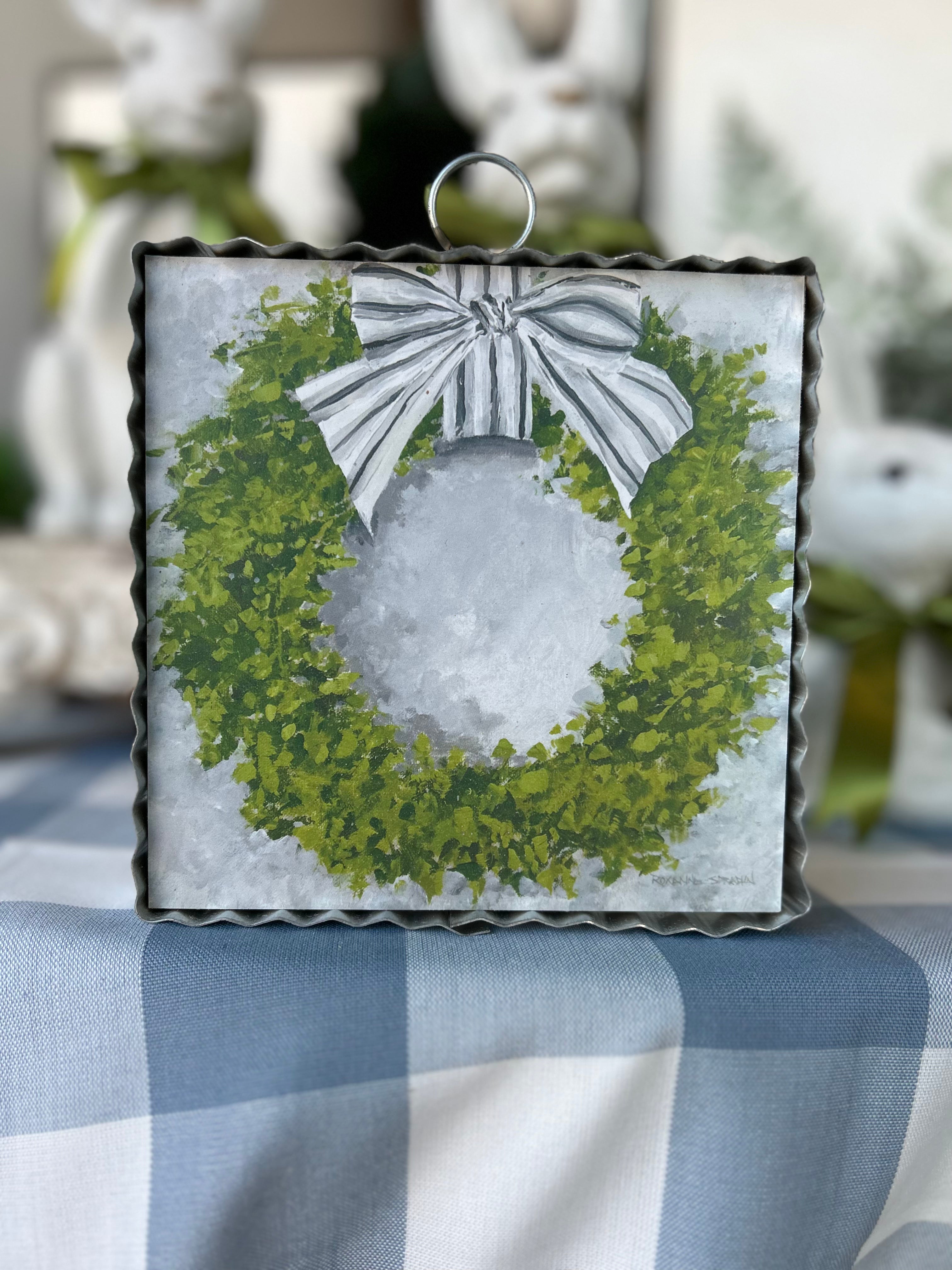 Boxwood Wreath Mini Print