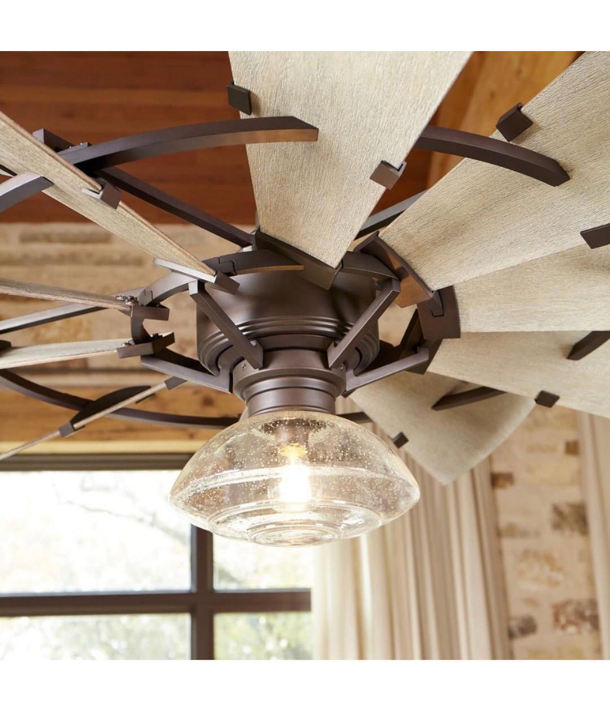 Oiled Bronze Windmill Indoor Ceiling Fan