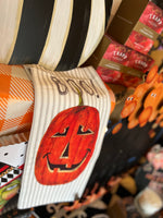 Load image into Gallery viewer, &quot;Boo!&quot; Jack O&#39; Lantern Hand Towel
