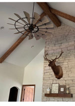 Load image into Gallery viewer, Oiled Bronze Windmill Indoor Ceiling Fan
