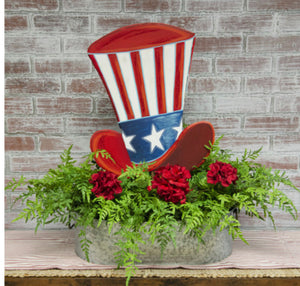 Americana: Uncle Sam Metal Hat Stake