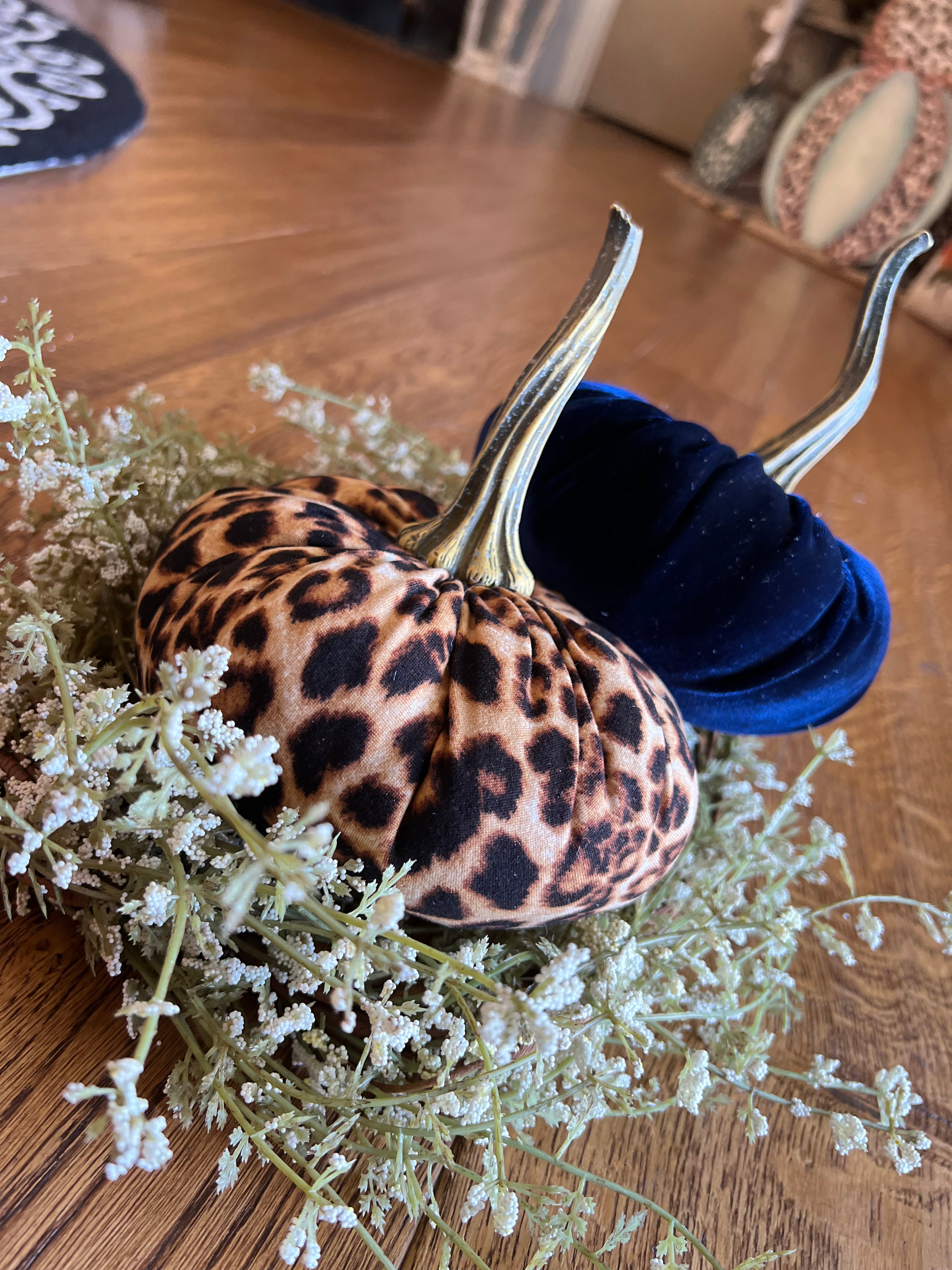 Leopard Stuffed Pumpkin