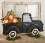 Load image into Gallery viewer, Farmhouse Black Pickup Truck Metal Stake
