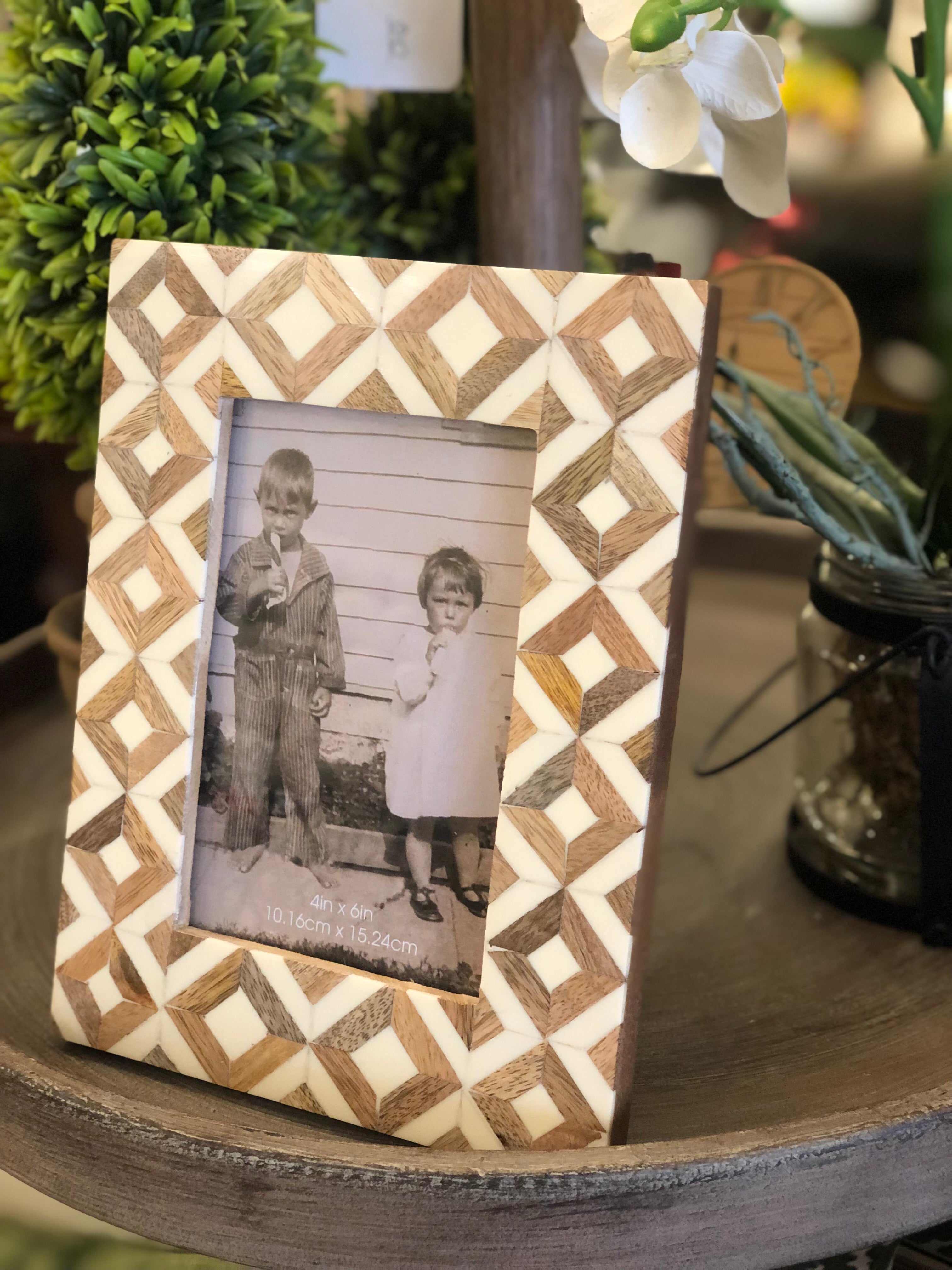 Wooden Aztec Picture Frame