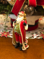 Load image into Gallery viewer, Santa in Long Coat with Harlequin Pattern
