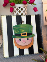 Load image into Gallery viewer, Leprechaun Metal Charm in Yellow and Green
