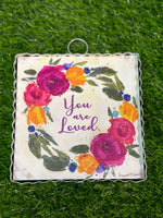 Load image into Gallery viewer, &quot;You Are Loved&quot; Galvanized Framed Mini Pic
