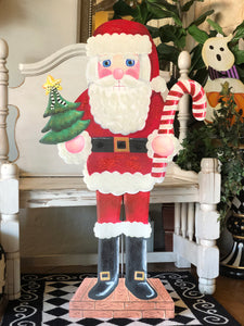 Nutcracker Santa Claus Metal Outdoor/Indoor