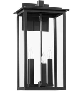 Quorum 7027-3-69 Westerly 3 Light 19 inch Noir Outdoor Wall Mount