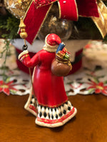 Load image into Gallery viewer, Santa in Long Coat with Harlequin Pattern
