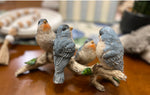 Load image into Gallery viewer, Blue Birds on a Wood Branch Resin Accessories
