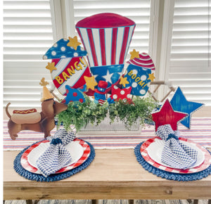 Americana: Uncle Sam Metal Hat Stake