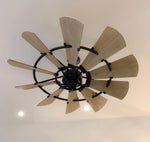 Load image into Gallery viewer, Oiled Bronze Windmill Indoor Ceiling Fan
