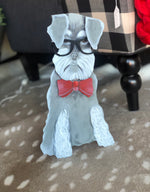 Load image into Gallery viewer, Valentine&#39;s Day: Schnauzer Dog with Glasses
