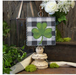 Load image into Gallery viewer, Shamrock Mini Print With Buffalo Check
