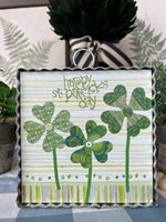 Load image into Gallery viewer, Shamrock Mini Print with Galvanized frame
