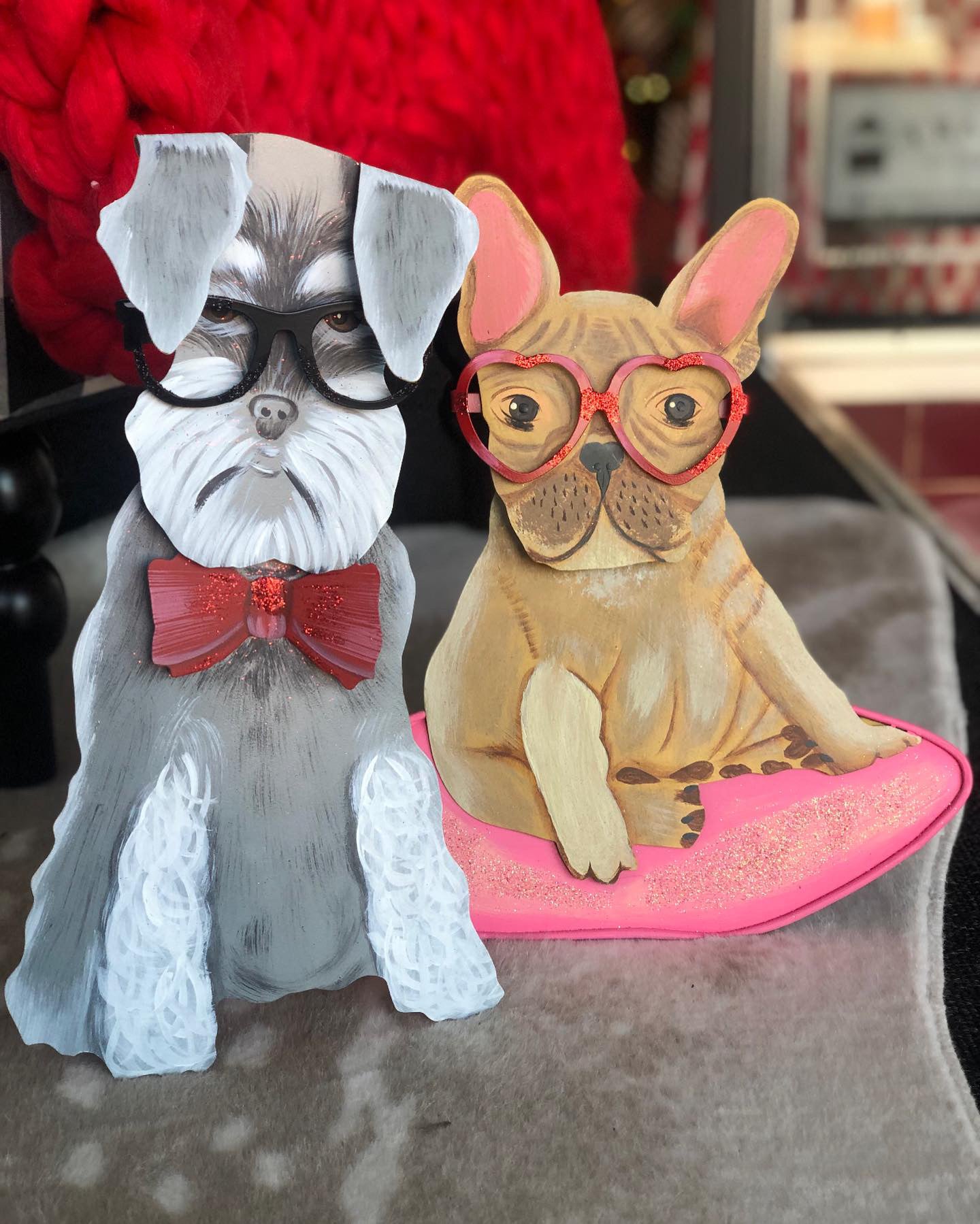 Valentine's Day: Schnauzer Dog with Glasses