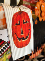 Load image into Gallery viewer, &quot;Boo!&quot; Jack O&#39; Lantern Hand Towel
