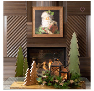 Wooden Santa Wall Art