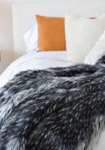 Load image into Gallery viewer, NEW! Smokey Fox Faux Fur Throw
