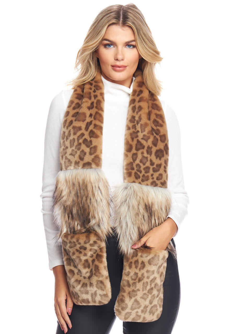 Vintage Leopard Remix Scarf